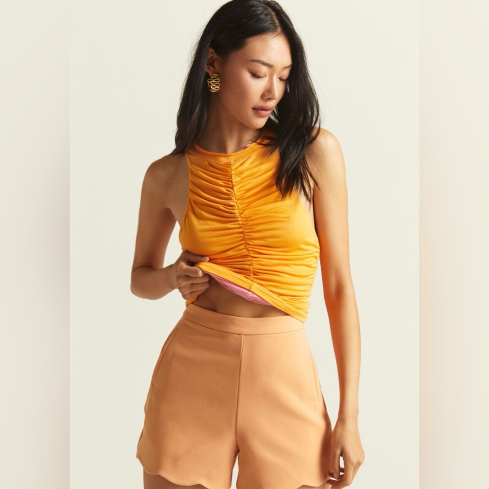 ANTHROPOLOGIE x Pilcro Ruched Reversible Tank